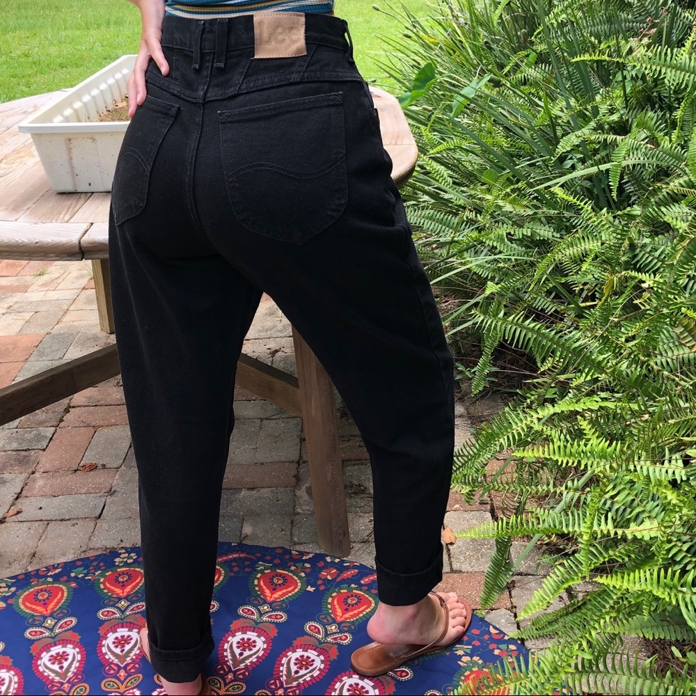 Black vintage Lee mom jeans